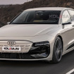 アウディ A6 e-tron シングルヘッドライト仕様の想像CG