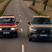 ボルボ240（左）とXC60（右）