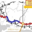 事業の対象区間は新東名高速道路 駿河湾沼津SA～浜松SA(約100km)