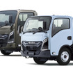いすゞ エルフ 4WD（左）とエルフミオ 4WD（右）