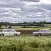 DKW F102（右）とその後継車のアウディ F103