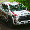 XCRスプリントカップ北海道第3戦 ARK ラリー・カムイ XC-2クラス優勝の番場彬選手/梅本まどか選手組 トヨタ『ハイラックス』