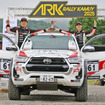 XCRスプリントカップ北海道第3戦 ARK ラリー・カムイ XC-2クラス優勝の番場彬選手/梅本まどか選手組 トヨタ『ハイラックス』