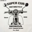 ホンダ『スーパーカブ』をデザインした半袖Tシャツ