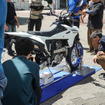 新型『DR-Z4S』『DR-Z4SM』が展示された「スズキ モーターサイクルコレクション2025」（7月19日）