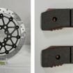サンスターの熱処理廃止鉄製ブレーキディスク、ローダストブレーキパッド