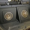 ラゲッジにはファスのサブウーファー×2発を使ったシステムを組む。低音の強化も含めて抜かりのないシステムとした。