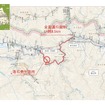 落石発生箇所と当初の通行規制区間