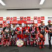 「鈴鹿8耐2025」トップ3チーム。Honda HRC（中央）は2人体制で優勝