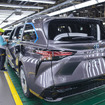 トヨタ自動車の米インディアナ工場で生産されるシエナ