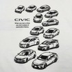 CIVIC ヒストリーTシャツ