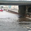 冠水したアンダーパス