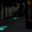 駅構内での設置イメージ（発光時）