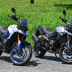 スズキ Vストローム800DE（左）とVストローム800（右）