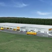 DHL千歳ロジスティクスセンター 完成予想図（外観）