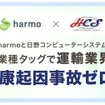 日野コンピューターシステムとharmoが運輸業界における「健康起因による交通事故ゼロ」を目指して提携