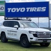トーヨータイヤ「OPEN COUNTRY R/T TRAIL」を装着する富士スピードウェイのレスキューカー『ランドクルーザー300』