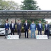 コスモ石油中央研究所に設置したソーラーカーポート、蓄電池、EV車両と充電設備