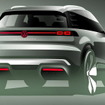 VWの次世代コンパクト電動SUVのスケッチ