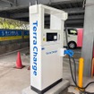 東京都立墨東病院に設置された急速充電器
