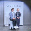 本田技研工業新規事業開発部 UNI-ONE 事業ドメイン事業責任者の中原大輔氏とサンリオエンターテイメントの小巻亜矢代表取締役社長
