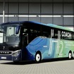 セトラブランド初となる水素燃料電池駆動の観光バス「H2コーチ」のテスト車両