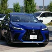試乗車として用意されたレクサス「NX450h+」はPHEVだ