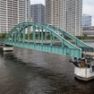 旧晴海鉄道橋（晴海側から豊洲側を望む）