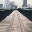 旧晴海鉄道橋（豊洲側から晴海側を望む）