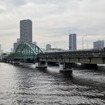 旧晴海鉄道橋（豊洲側から晴海側を望む）