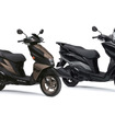 新色のスズキ アヴェニス125（左）とバーグマンストリート125EX