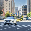 AI技術を搭載した次世代プロパイロットで、東京銀座の一般道路を手離し運転する日産アリア