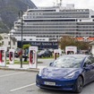 ノルウェイのテスラ急速充電器