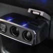 Kashimura・2連ダイレクトソケット PD30W/リバーシブルUSB自動判定（KX-246）