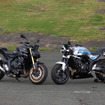 ホンダ『CB1000ホーネット』（左）と『CB1000F Concept』（右）