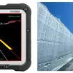 (左)除雪支援システム「SRSS」製品イメージ (右)実際の除雪現場イメージ