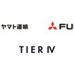 ヤマト運輸・三菱ふそう・ティアフォーのロゴ
