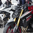 「GSX-S/R ミーティング 2025」で初公開された新型GSX-S1000（手前）とGSX-S1000GT（奥）
