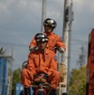 サカイサイクルのレスキューバイク：前座席に大人2名乗車可能