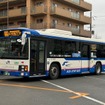 西日本JRバス「エルガ・ノンステップ」。西日本JRバス京都営業所所属、JRバスグループでは数少ない一般路線車両