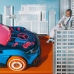 新型メルセデスベンツ『CLA』のアート作品。実物大「Hot Wheels」に