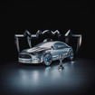 メルセデスベンツ『CLA』新型のアート作品。「リーグ・オブ・レジェンド」世界大会のトロフィーに着想