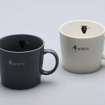 BEWITHロゴと、調音施工/BEWITH ADVANSプロジェクトキャラクター「調太郎」をデザインしたBEWITHコレクション・美濃焼ペアマグカップ（日本製）