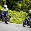 XSR900の設楽社長と、MT-09 Y-AMTの宮崎副編集長