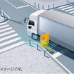 左折巻き込みブレーキ機能を全車に標準装備