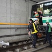 東京メトロ「異常時総合想定訓練」：軽傷者の避難