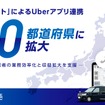 「DSコネクト」によるUberアプリ連携。 導入エリア30都道府県に拡大