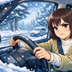 雪道走行（イメージ）