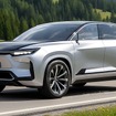 トヨタの新型3列SUV、予想CGデジタルアウターミラー仕様
