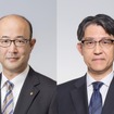 トヨタ自動車：新社長・近氏（向かって左）と現社長・佐藤氏